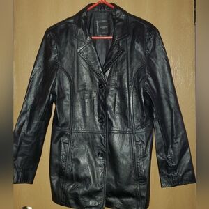 Women's Black Leather Jacket